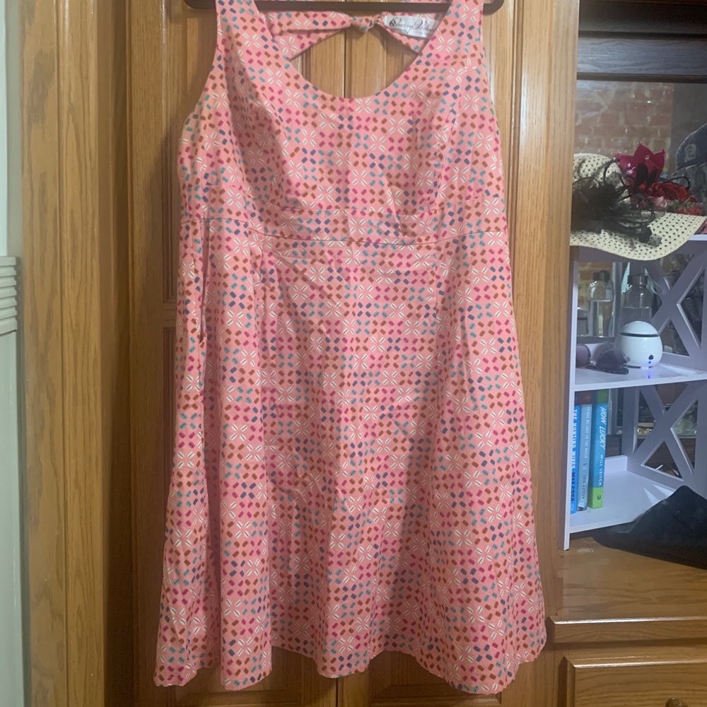 Macron Print Rockabilly style dress